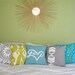 Lime Green Ikat Pillow Cover