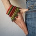 Fuchsia Verrucosa ... Freeform Crochet Cuff