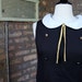 Vintage 60s Dress / Brown Drop Waist Mod Dress