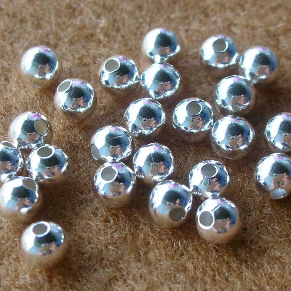 925 Sterling Silver BALL SPACER BEADS 4mm. 4mm Ball Spacers