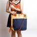Handmade blue navy tote bag MASCULINE Collection