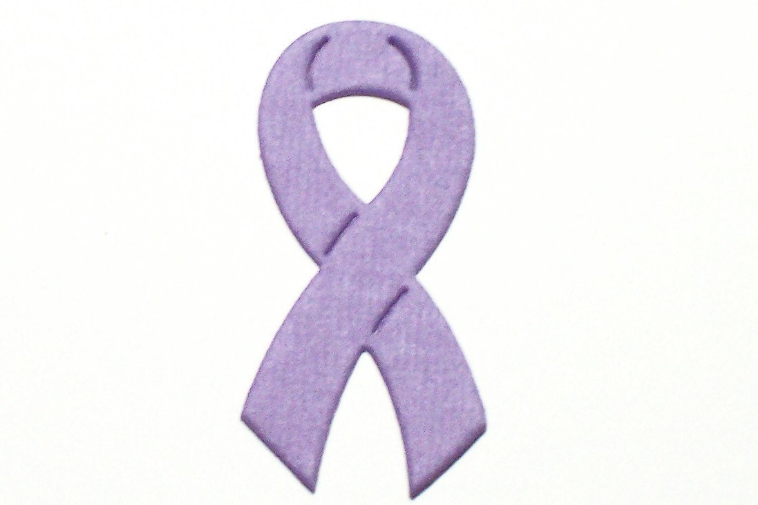 Periwinkle Awareness Ribbon Die Cuts For Scrapbooking