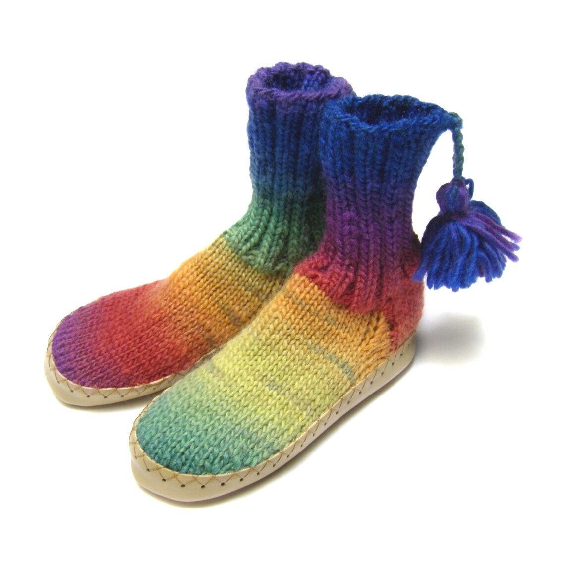 mukluks wool slipper socks with leather sole