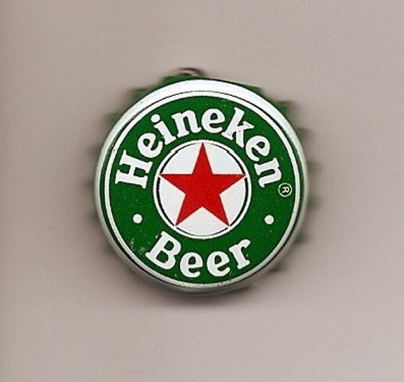 Items similar to Heineken beer bottle cap button pin DIY punk on Etsy