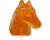10 Birthday Party Favors HORSE HEAD Barley Candy Lollipops