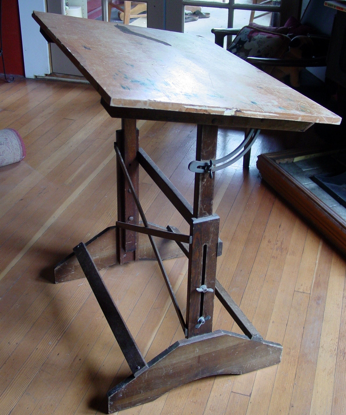 Industrial Anco Bilt Drafting Table Vintage by GoodlookinVintage
