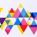 Process Color Triangle Print