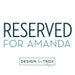 RESERVED -- Reserved for Amanda -- Hand-printed Triangular Pattern card