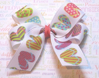 LiliBug FLIP FLOPS Beach Summer Hair Bow