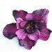 Artificial Flowers - 9 Delphinium Blossoms in Deep Purple - 2.5 Inches