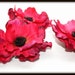 Silk Flowers - Triple Layer Frilled Anemone in Stunning Hot pink - 4 inches - 10.2 cm