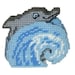 Dolphins in the Waves Coasters Plastic Canvas PDF Pattern
