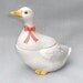 Vintage Otagiri White Duck Sugar Bowl