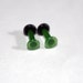 12g Jade Green Glass Plugs Body Jewelry 12 Gauge 2mm Piercing