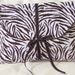 Zebra, Brown and White, Travel Bags, Lingerie Bag, Cosmetic Bags, Set of 2