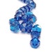 Czech Glass Bead 6x3mm Capri Blue Rondell : LAST 25 pc