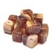 Czech Glass Caramel Toffee Swirl 8mm Cube : LAST 10