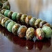 Czech Glass Picasso Mix Dragon Eggs 11x7mm Gemstone Cut Donut Beads - LAST 10