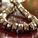 Czech Glass Bead Bronze 6x3mm Rondelle : 25 pc