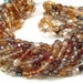 Czech Glass Bead Golden Amber Brown 3mm 4mm Mix : LAST Full 16 inch strand