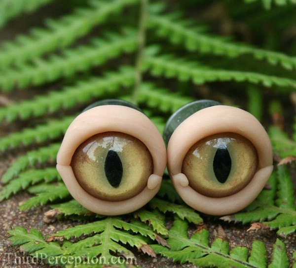 Custom Creature Eye Plugs Sizes 3/4 through 13/4