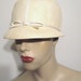 Women Vintage 50s/60s Sporty Straw Hat with Visor