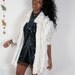 80s angora KAMIRAN wool rabbit hair fur lambs wool mini coat jacket sweater