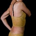 SALE - Last One Up To Size Small Only - Gold 'Sassafras' Bra - Womens Lingerie Made To Order