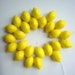 Lemon Glass Fruit Beads Czech Opaque Great for Charms Jewelry Crafts Miniature Fun