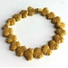 Opaque Goldenrod Mustard Yellow Leaf Glass Beads Fall Autumn Color