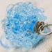 oOo SALE oOo - 45% off - Glass Lampwork Blue Topaz Sterling Silver Wire Wrapped Necklace - The Aqua Snow Cone