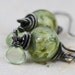 SALE - 40% off - Prehnite & Glass Earrings - The Suki