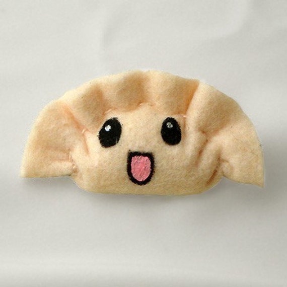 Happy Gyoza Brooch - Smile Little Dumpling