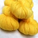 Hand Dyed Wool Silk Laceweight Yarn - Lemon Quartz