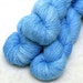 Hand Dyed Wool Silk Laceweight Yarn 460yds 50g Lapis