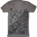 village on deep v neck athletic grey small