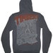 giants on charcoal zip up hoody large