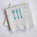 Cutlery Napkins - Turquoise