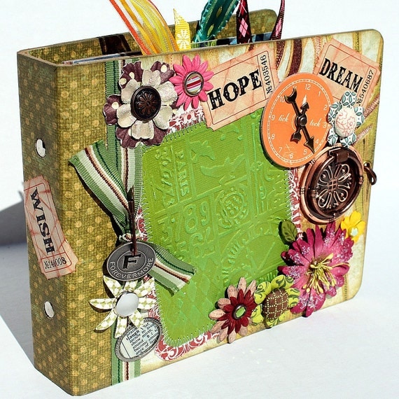 HOPE DREAM Chipboard Binder Scrapbook Album