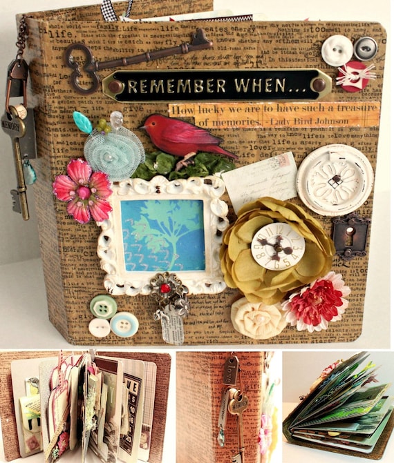 REMEMBER WHEN 3Ring Chipboard Binder Scrapbook Album