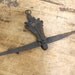 reduced Vintage Iron hanging scale with 2 cauldron buckets Art Deco