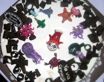 Custom Cake Toppers // Birthday or Special Occasion - 9pc Set