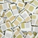Mosaic Tiles Retro Mod 95 Hand Cut Gray Tan Beige Tessarae Large Cuts