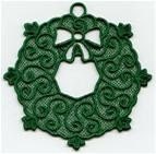 2D Free Standing Lace Wreath Ornament