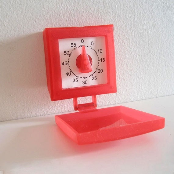 red kitchen timer