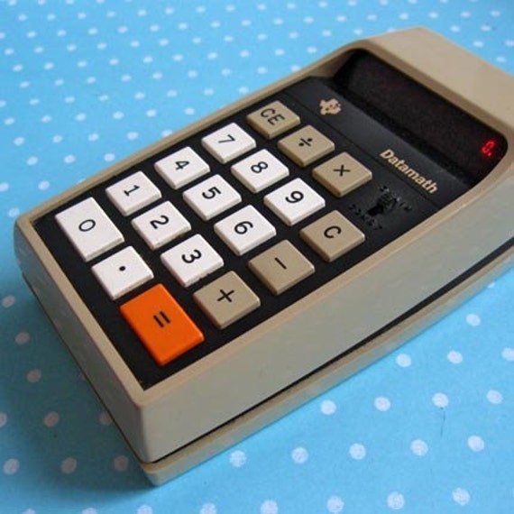 Vintage 70s Datamath TI2500B Calculator works