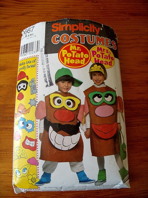 Simplicity 0667 Mr and Mrs Potato Head Costumes Pattern for