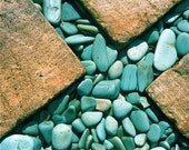 turquoise beige sand bali textures photograph--  BLUE CROSS  abstract rocks pebbles concrete Bali travel Asia