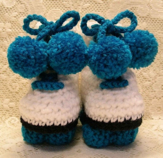 Roller Skates Baby Booties