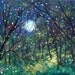 Fireflies under the springtime moon 12 x 18 by Vadal